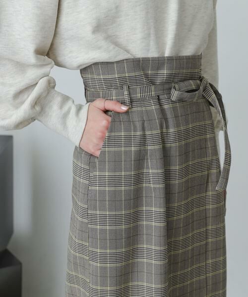 SENSE OF PLACE by URBAN RESEARCH / センスオブプレイス バイ アーバンリサーチ スカート | 『XS・TALL展開あり』チェックハイウエストラップスカート | 詳細10