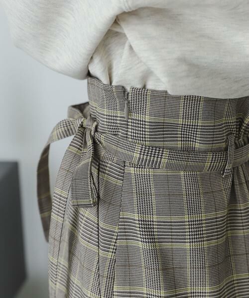 SENSE OF PLACE by URBAN RESEARCH / センスオブプレイス バイ アーバンリサーチ スカート | 『XS・TALL展開あり』チェックハイウエストラップスカート | 詳細11