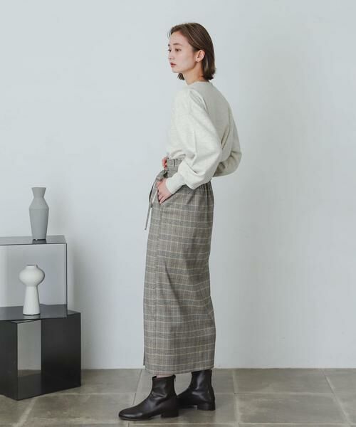 SENSE OF PLACE by URBAN RESEARCH / センスオブプレイス バイ アーバンリサーチ スカート | 『XS・TALL展開あり』チェックハイウエストラップスカート | 詳細5