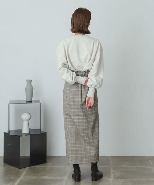 SENSE OF PLACE by URBAN RESEARCH / センスオブプレイス バイ アーバンリサーチ スカート | 『XS・TALL展開あり』チェックハイウエストラップスカート | 詳細7