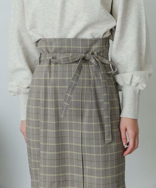 SENSE OF PLACE by URBAN RESEARCH / センスオブプレイス バイ アーバンリサーチ スカート | 『XS・TALL展開あり』チェックハイウエストラップスカート | 詳細9