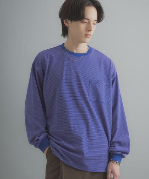 SENSE OF PLACE by URBAN RESEARCH / センスオブプレイス バイ アーバンリサーチ Tシャツ | ピンボーダーロングスリーブTシャツ | 詳細2