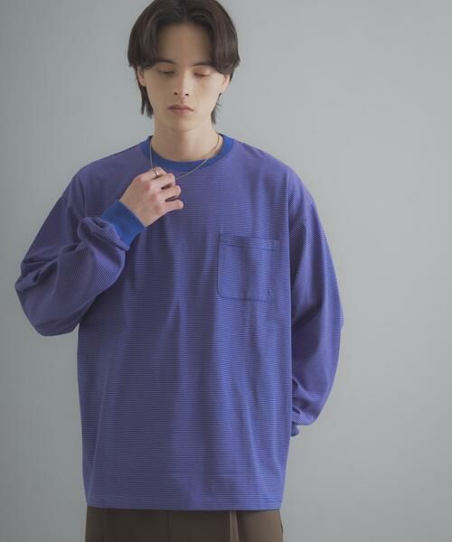 SENSE OF PLACE by URBAN RESEARCH / センスオブプレイス バイ アーバンリサーチ Tシャツ | ピンボーダーロングスリーブTシャツ | 詳細4