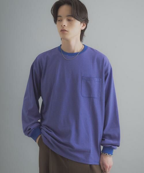 SENSE OF PLACE by URBAN RESEARCH / センスオブプレイス バイ アーバンリサーチ Tシャツ | ピンボーダーロングスリーブTシャツ | 詳細5