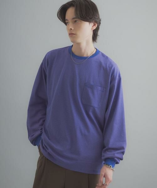 SENSE OF PLACE by URBAN RESEARCH / センスオブプレイス バイ アーバンリサーチ Tシャツ | ピンボーダーロングスリーブTシャツ | 詳細6