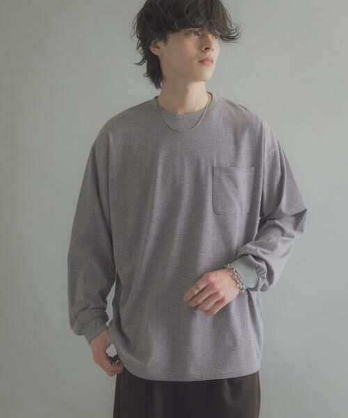 SENSE OF PLACE by URBAN RESEARCH / センスオブプレイス バイ アーバンリサーチ Tシャツ | ピンボーダーロングスリーブTシャツ | 詳細25