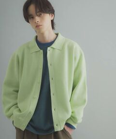 SENSE OF PLACE by URBAN RESEARCH / センスオブプレイス バイ アーバンリサーチ カーディガン・ボレロ | 『洗濯可』スウェットライクポロカーディガン
