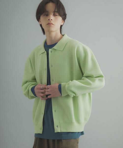 SENSE OF PLACE by URBAN RESEARCH / センスオブプレイス バイ アーバンリサーチ カーディガン・ボレロ | 『洗濯可』スウェットライクポロカーディガン | 詳細2