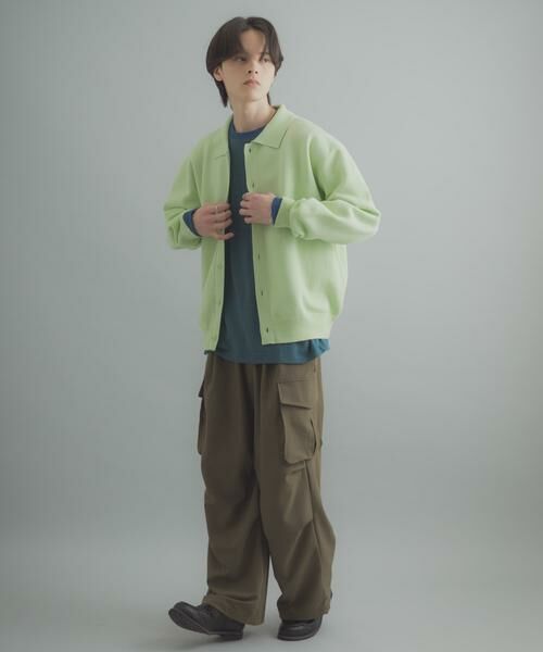 SENSE OF PLACE by URBAN RESEARCH / センスオブプレイス バイ アーバンリサーチ カーディガン・ボレロ | 『洗濯可』スウェットライクポロカーディガン | 詳細8