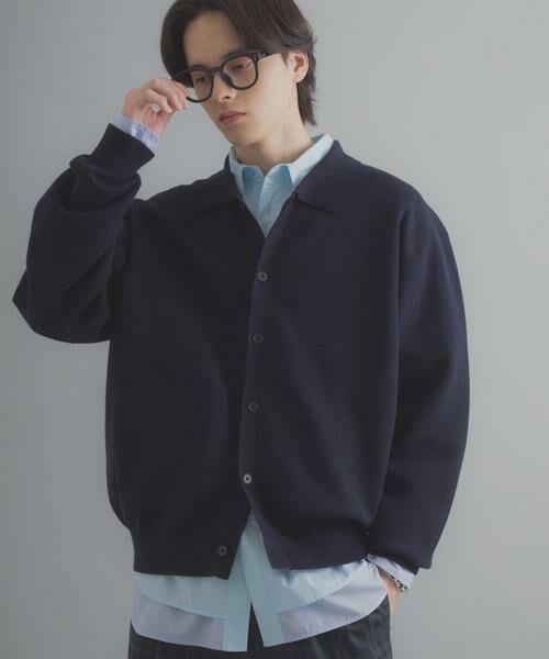 SENSE OF PLACE by URBAN RESEARCH / センスオブプレイス バイ アーバンリサーチ カーディガン・ボレロ | 『洗濯可』スウェットライクポロカーディガン | 詳細19