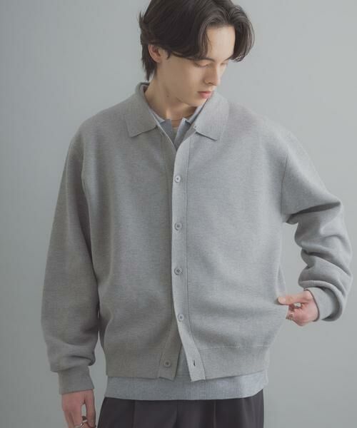SENSE OF PLACE by URBAN RESEARCH / センスオブプレイス バイ アーバンリサーチ カーディガン・ボレロ | 『洗濯可』スウェットライクポロカーディガン | 詳細29