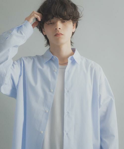 SENSE OF PLACE by URBAN RESEARCH / センスオブプレイス バイ アーバンリサーチ シャツ・ブラウス | 『イージーケア/速乾/接触冷感』コンフォートレギュラーカラーシャツ（ブルー系その他）