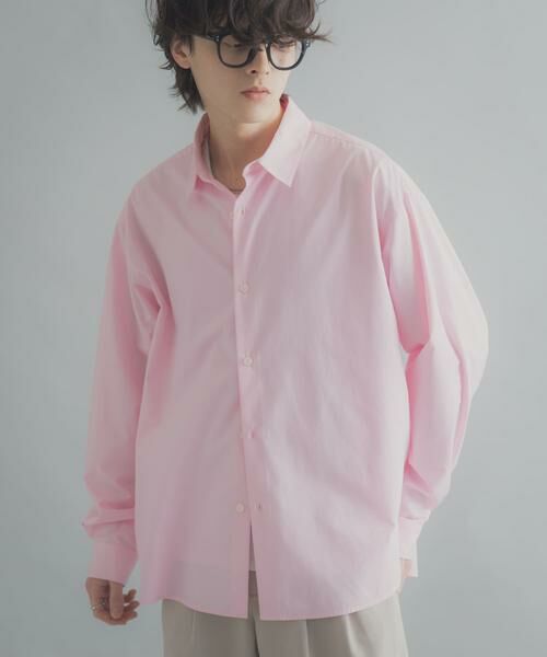 SENSE OF PLACE by URBAN RESEARCH / センスオブプレイス バイ アーバンリサーチ シャツ・ブラウス | 『イージーケア/速乾/接触冷感』コンフォートレギュラーカラーシャツ（ピンク）