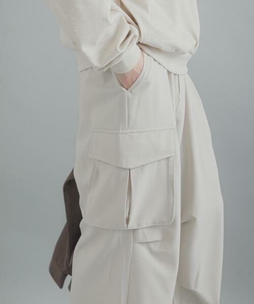 SENSE OF PLACE by URBAN RESEARCH / センスオブプレイス バイ アーバンリサーチ その他パンツ | ワイドカーゴパンツ(アイボリー)