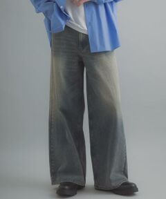 SENSE OF PLACE by URBAN RESEARCH / センスオブプレイス バイ アーバンリサーチ デニムパンツ | 『一部WEB限定カラー』ヴィンテージライクデニムワイドパンツ