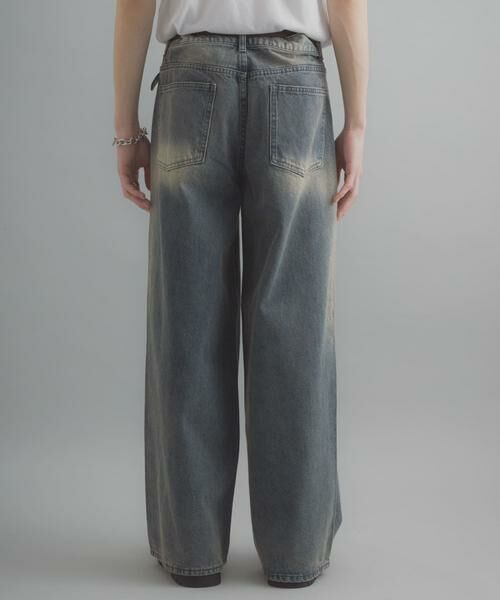SENSE OF PLACE by URBAN RESEARCH / センスオブプレイス バイ アーバンリサーチ デニムパンツ | 『一部WEB限定カラー』ヴィンテージライクデニムワイドパンツ | 詳細10