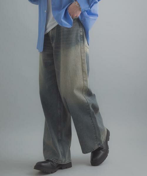 SENSE OF PLACE by URBAN RESEARCH / センスオブプレイス バイ アーバンリサーチ デニムパンツ | 『一部WEB限定カラー』ヴィンテージライクデニムワイドパンツ | 詳細2
