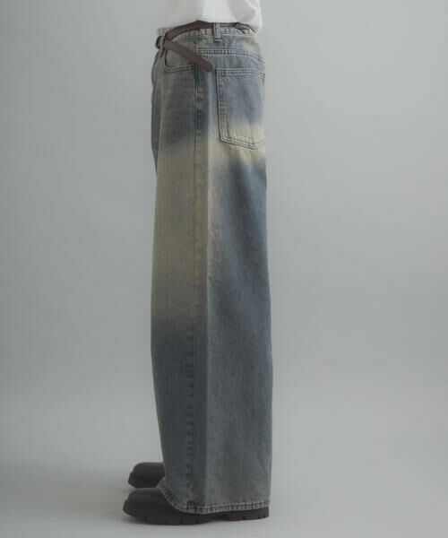 SENSE OF PLACE by URBAN RESEARCH / センスオブプレイス バイ アーバンリサーチ デニムパンツ | 『一部WEB限定カラー』ヴィンテージライクデニムワイドパンツ | 詳細9