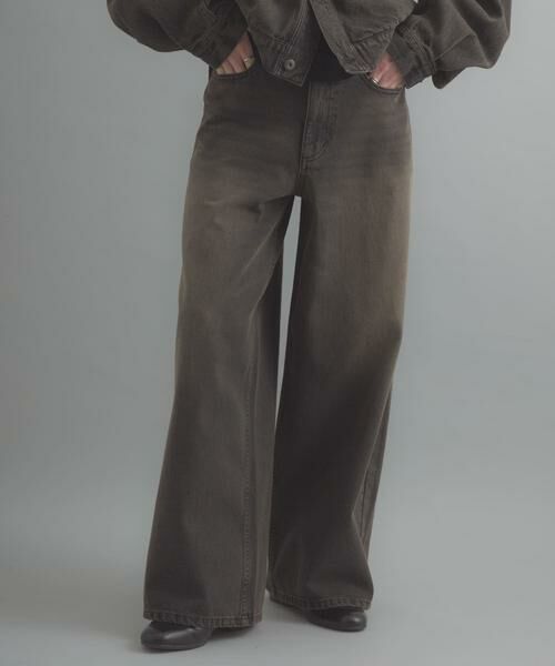 SENSE OF PLACE by URBAN RESEARCH / センスオブプレイス バイ アーバンリサーチ デニムパンツ | 『一部WEB限定カラー』ヴィンテージライクデニムワイドパンツ | 詳細19