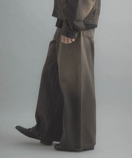 SENSE OF PLACE by URBAN RESEARCH / センスオブプレイス バイ アーバンリサーチ デニムパンツ | 『一部WEB限定カラー』ヴィンテージライクデニムワイドパンツ | 詳細22