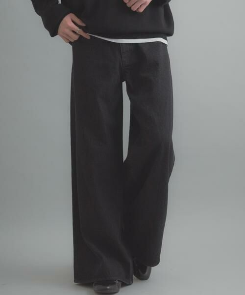 SENSE OF PLACE by URBAN RESEARCH / センスオブプレイス バイ アーバンリサーチ デニムパンツ | 『一部WEB限定カラー』ヴィンテージライクデニムワイドパンツ | 詳細12