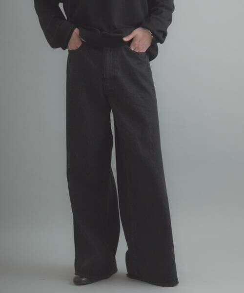 SENSE OF PLACE by URBAN RESEARCH / センスオブプレイス バイ アーバンリサーチ デニムパンツ | 『一部WEB限定カラー』ヴィンテージライクデニムワイドパンツ | 詳細13