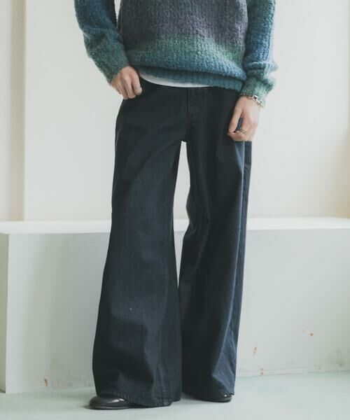 SENSE OF PLACE by URBAN RESEARCH / センスオブプレイス バイ アーバンリサーチ デニムパンツ | 『一部WEB限定カラー』ヴィンテージライクデニムワイドパンツ | 詳細20
