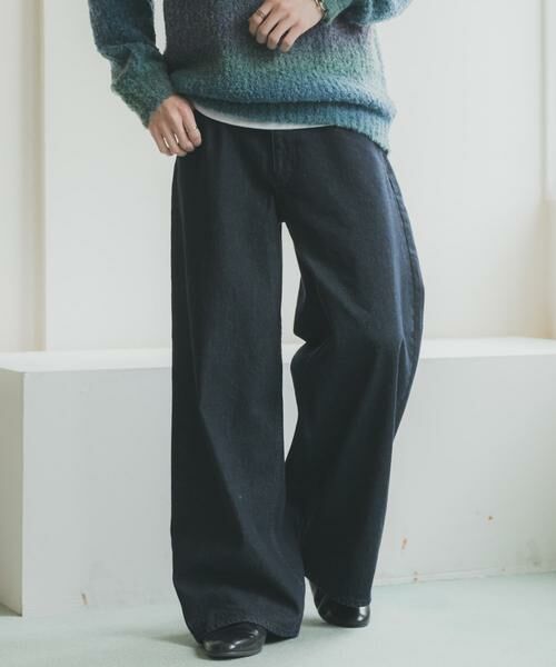 SENSE OF PLACE by URBAN RESEARCH / センスオブプレイス バイ アーバンリサーチ デニムパンツ | 『一部WEB限定カラー』ヴィンテージライクデニムワイドパンツ | 詳細21
