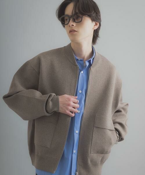 SENSE OF PLACE by URBAN RESEARCH / センスオブプレイス バイ アーバンリサーチ ブルゾン | 『洗濯可』ダブルポケットニットブルゾン | 詳細2