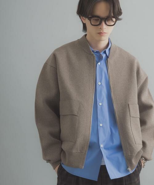 SENSE OF PLACE by URBAN RESEARCH / センスオブプレイス バイ アーバンリサーチ ブルゾン | 『洗濯可』ダブルポケットニットブルゾン | 詳細3