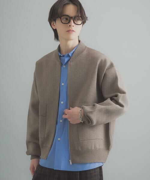 SENSE OF PLACE by URBAN RESEARCH / センスオブプレイス バイ アーバンリサーチ ブルゾン | 『洗濯可』ダブルポケットニットブルゾン | 詳細5