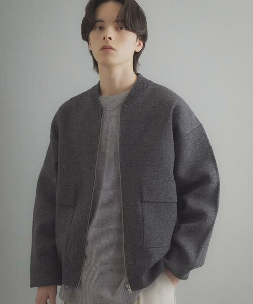 SENSE OF PLACE by URBAN RESEARCH / センスオブプレイス バイ アーバンリサーチ ブルゾン | 『洗濯可』ダブルポケットニットブルゾン | 詳細11