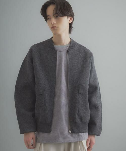 SENSE OF PLACE by URBAN RESEARCH / センスオブプレイス バイ アーバンリサーチ ブルゾン | 『洗濯可』ダブルポケットニットブルゾン | 詳細12
