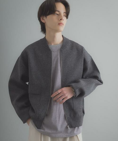 SENSE OF PLACE by URBAN RESEARCH / センスオブプレイス バイ アーバンリサーチ ブルゾン | 『洗濯可』ダブルポケットニットブルゾン | 詳細13
