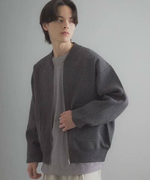 SENSE OF PLACE by URBAN RESEARCH / センスオブプレイス バイ アーバンリサーチ ブルゾン | 『洗濯可』ダブルポケットニットブルゾン | 詳細14