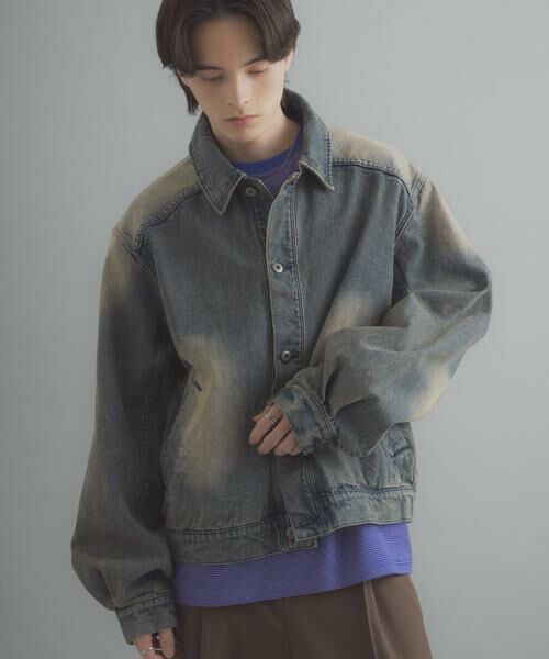 SENSE OF PLACE by URBAN RESEARCH / センスオブプレイス バイ アーバンリサーチ Gジャン・デニムジャケット | ヴィンテージライクデニムブルゾン | 詳細11