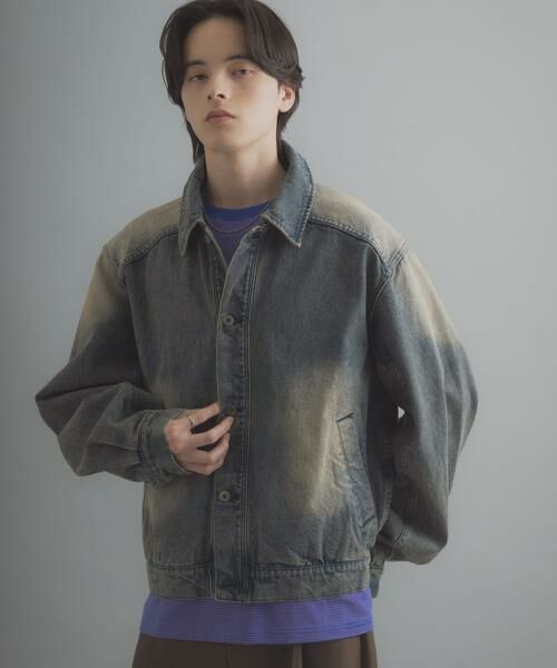 SENSE OF PLACE by URBAN RESEARCH / センスオブプレイス バイ アーバンリサーチ Gジャン・デニムジャケット | ヴィンテージライクデニムブルゾン | 詳細12