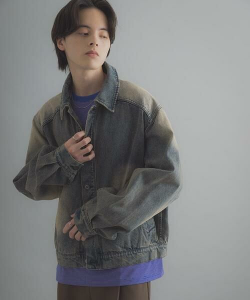 SENSE OF PLACE by URBAN RESEARCH / センスオブプレイス バイ アーバンリサーチ Gジャン・デニムジャケット | ヴィンテージライクデニムブルゾン | 詳細13