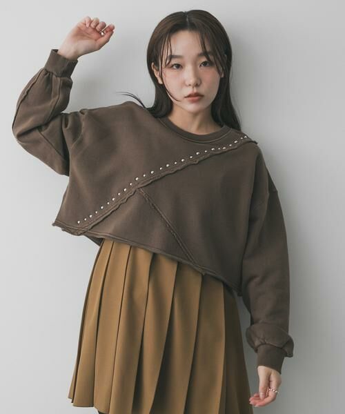 SENSE OF PLACE by URBAN RESEARCH / センスオブプレイス バイ アーバンリサーチ スウェット | スタッズピグメントカットトップ | 詳細2