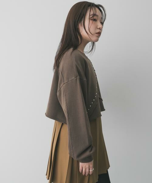 SENSE OF PLACE by URBAN RESEARCH / センスオブプレイス バイ アーバンリサーチ スウェット | スタッズピグメントカットトップ | 詳細3