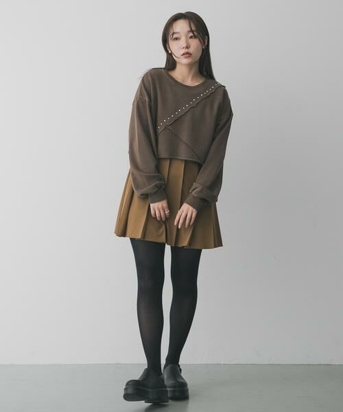 SENSE OF PLACE by URBAN RESEARCH / センスオブプレイス バイ アーバンリサーチ スウェット | スタッズピグメントカットトップ | 詳細4