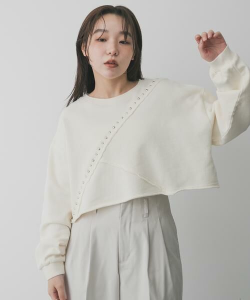 SENSE OF PLACE by URBAN RESEARCH / センスオブプレイス バイ アーバンリサーチ スウェット | スタッズピグメントカットトップ | 詳細9