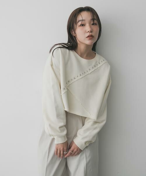 SENSE OF PLACE by URBAN RESEARCH / センスオブプレイス バイ アーバンリサーチ スウェット | スタッズピグメントカットトップ | 詳細10