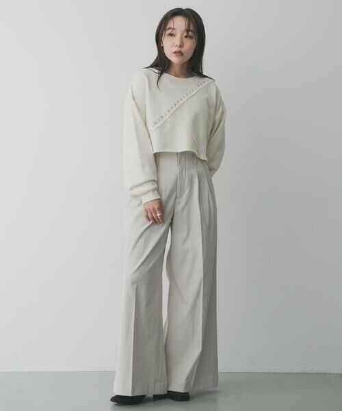 SENSE OF PLACE by URBAN RESEARCH / センスオブプレイス バイ アーバンリサーチ スウェット | スタッズピグメントカットトップ | 詳細13