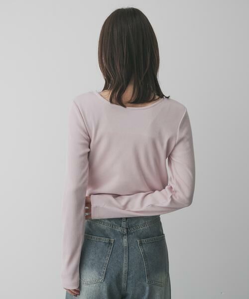 SENSE OF PLACE by URBAN RESEARCH / センスオブプレイス バイ アーバンリサーチ Tシャツ | プレートツキバレエネックトップ | 詳細2