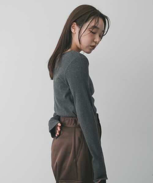 SENSE OF PLACE by URBAN RESEARCH / センスオブプレイス バイ アーバンリサーチ Tシャツ | プレートツキバレエネックトップ | 詳細23