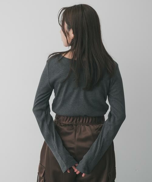 SENSE OF PLACE by URBAN RESEARCH / センスオブプレイス バイ アーバンリサーチ Tシャツ | プレートツキバレエネックトップ | 詳細24