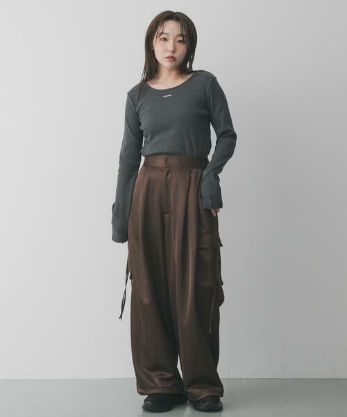 SENSE OF PLACE by URBAN RESEARCH / センスオブプレイス バイ アーバンリサーチ Tシャツ | プレートツキバレエネックトップ | 詳細25