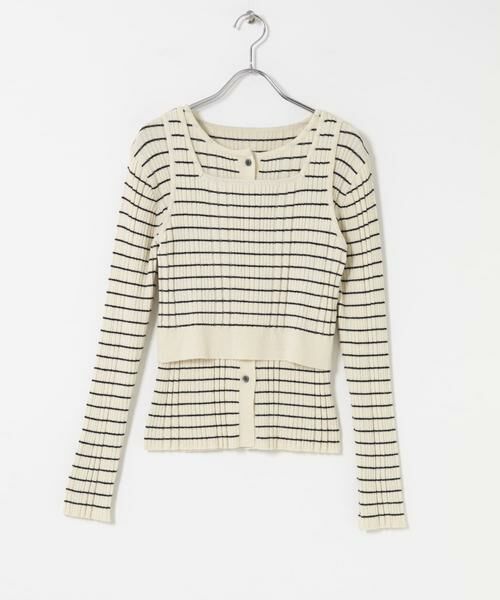 SENSE OF PLACE by URBAN RESEARCH / センスオブプレイス バイ アーバンリサーチ ニット・セーター | 2WAYニットアンサンブル | 詳細8