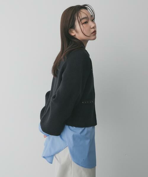 SENSE OF PLACE by URBAN RESEARCH / センスオブプレイス バイ アーバンリサーチ カーディガン・ボレロ | 『洗濯可』スタッズデザインカーディガン | 詳細3